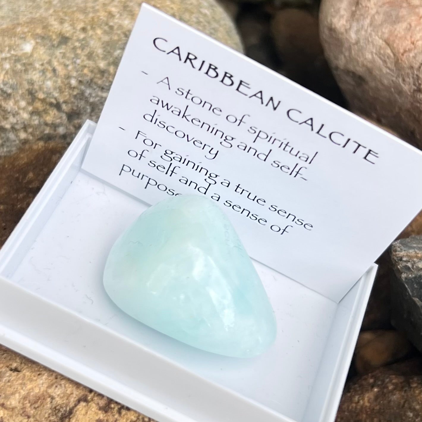 Caribbean Calcite ~ Specialty Boxed Crystal