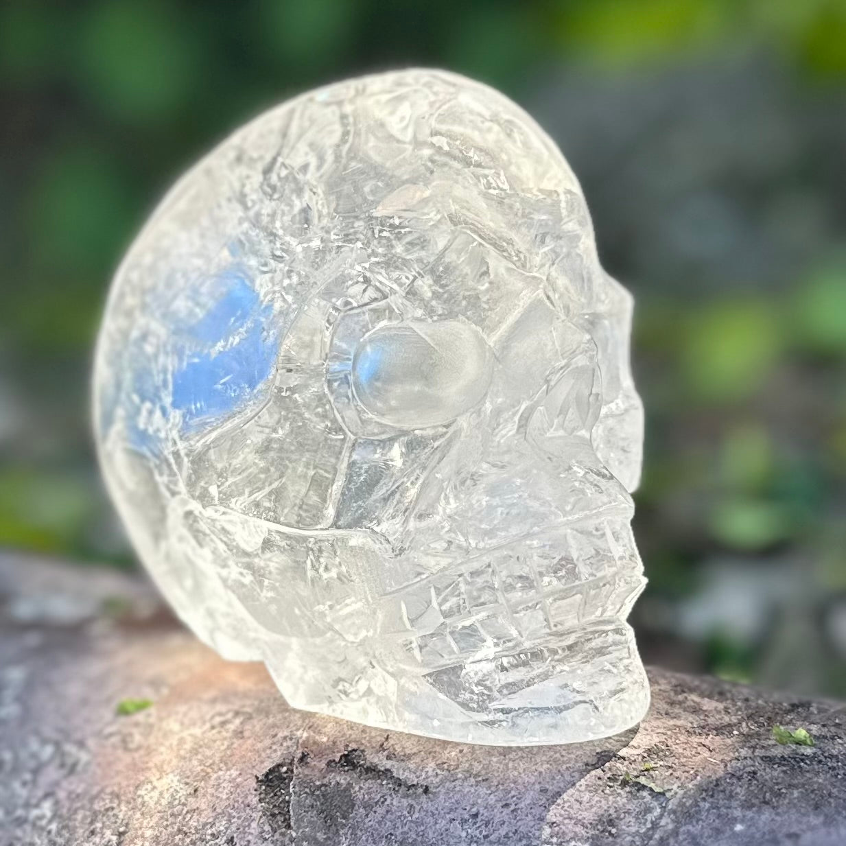 Clear Quartz Skull ~ Carving