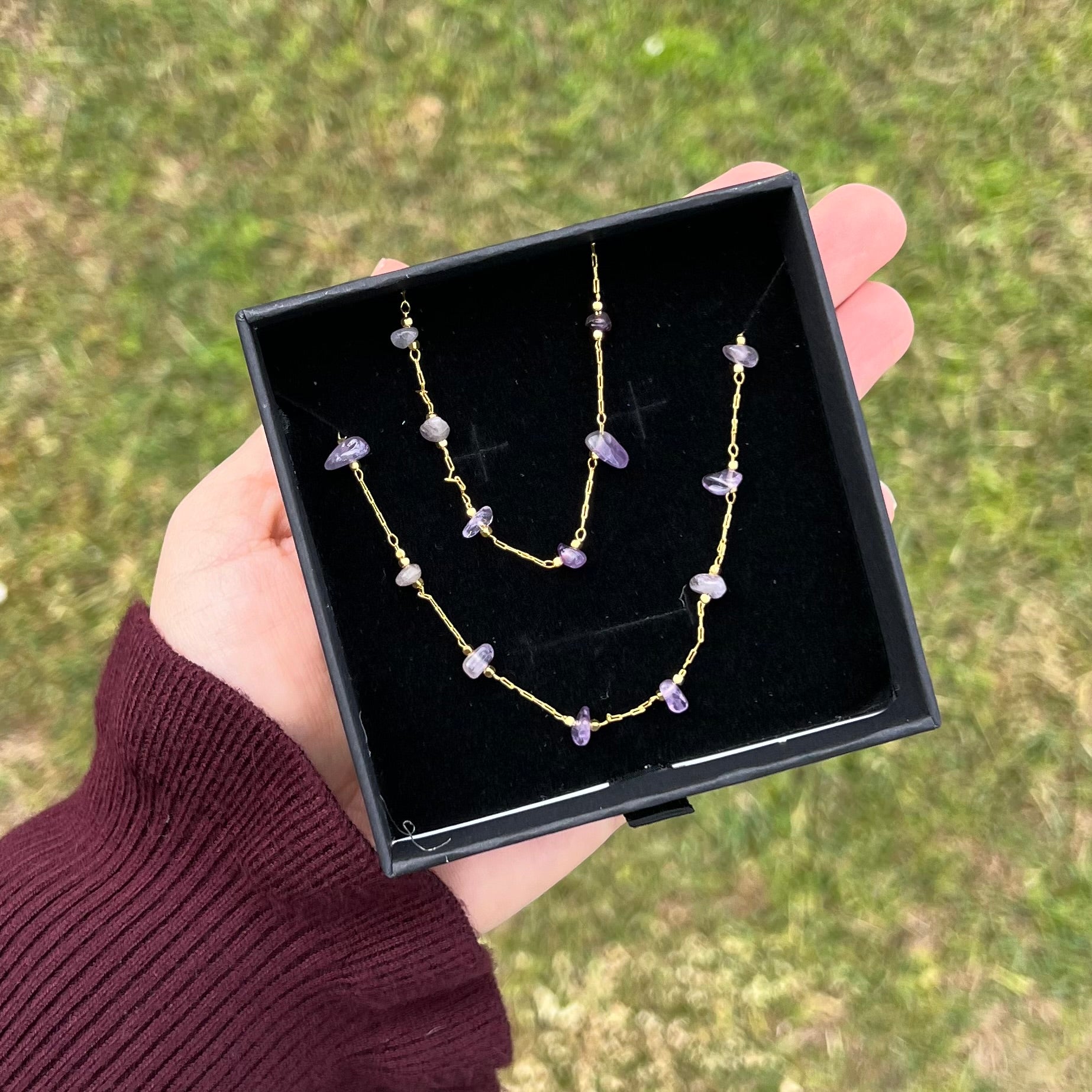Muse Elegance ~ Amethyst Set ~ Gold