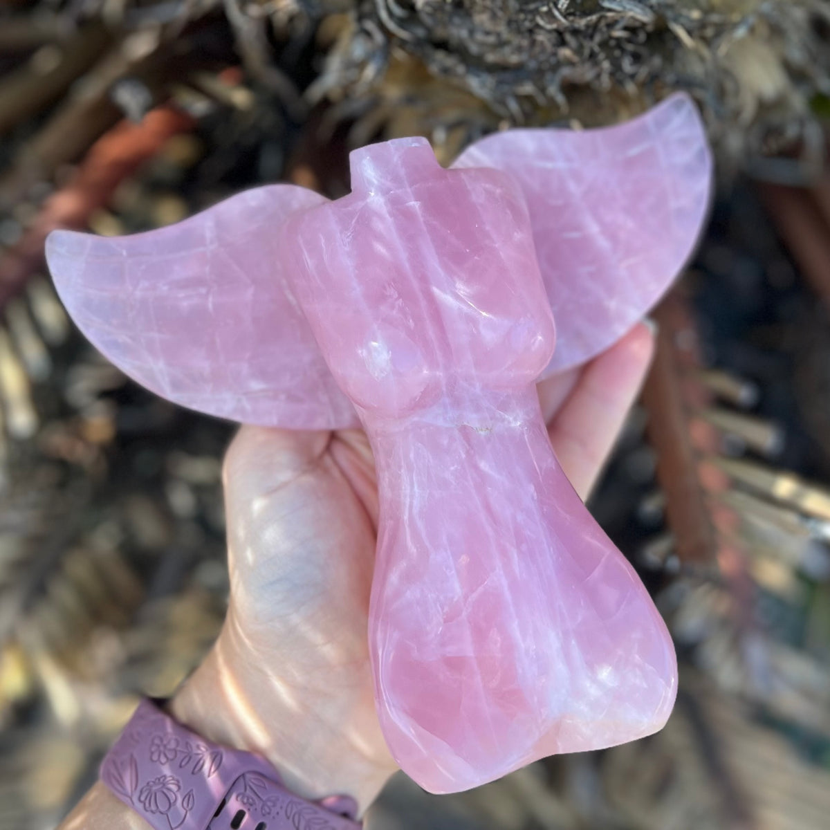 Winged Lady Body ~ Rose Quartz