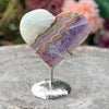 Amethyst Heart Carving on Stand