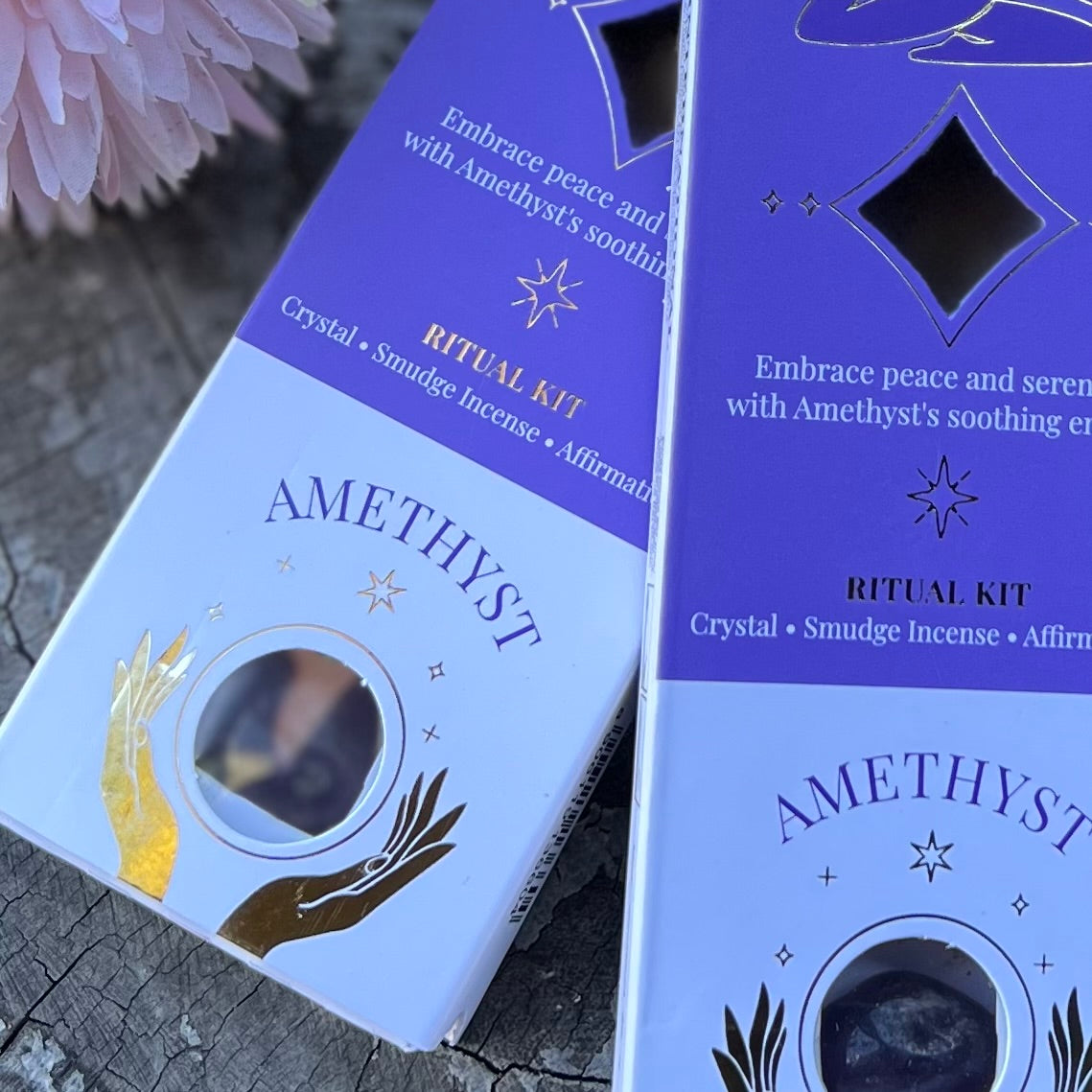 Affirmation of Peace ~ Amethyst Incense Kit
