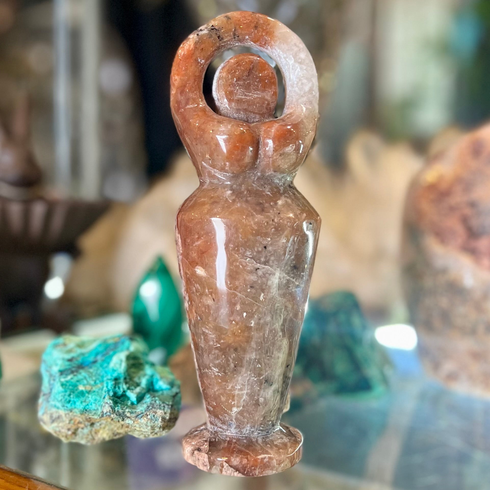 Carnelian Goddess Carving