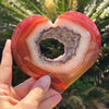 Carnelian Geode Heart