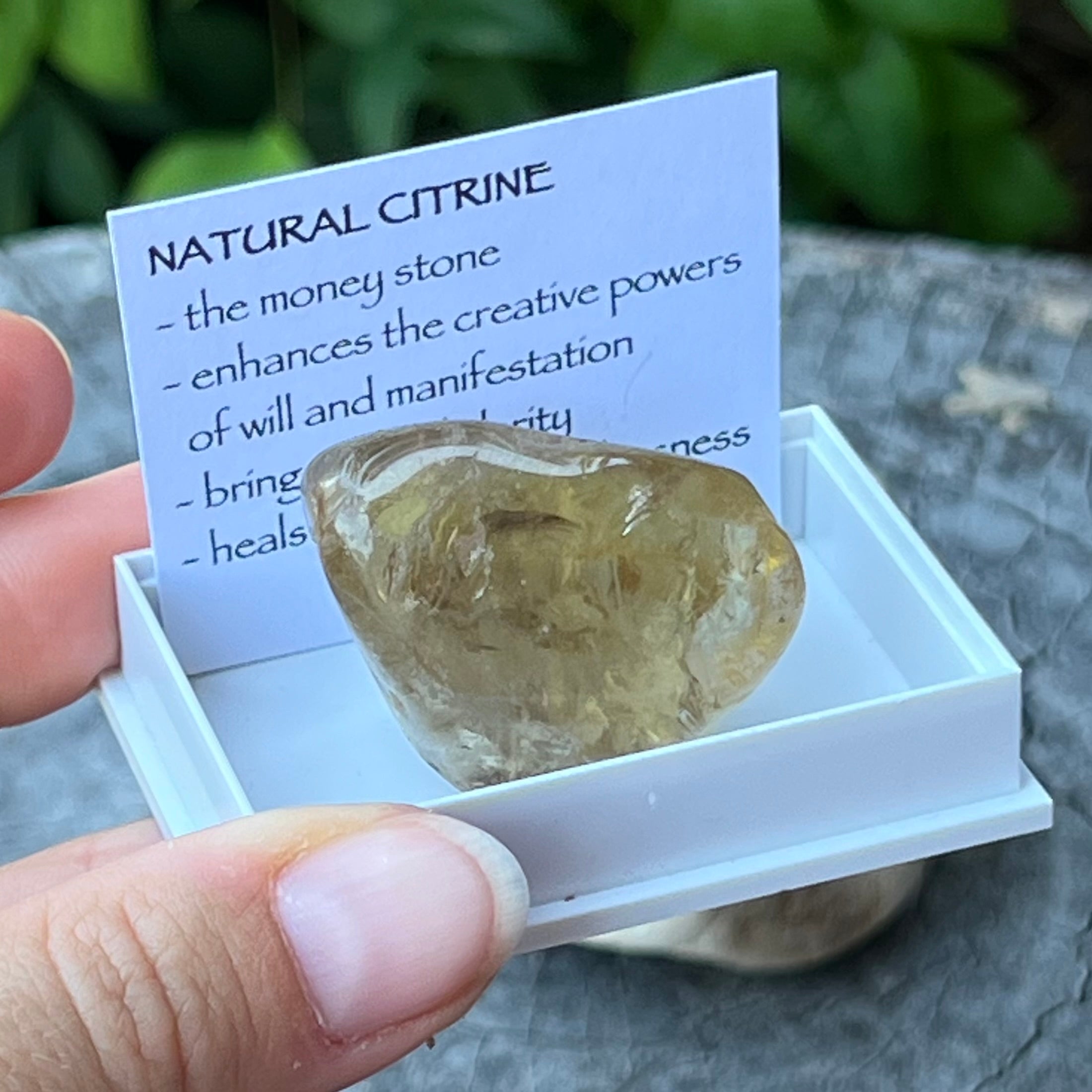 Natural Citrine ~ Specialty Boxed Crystal