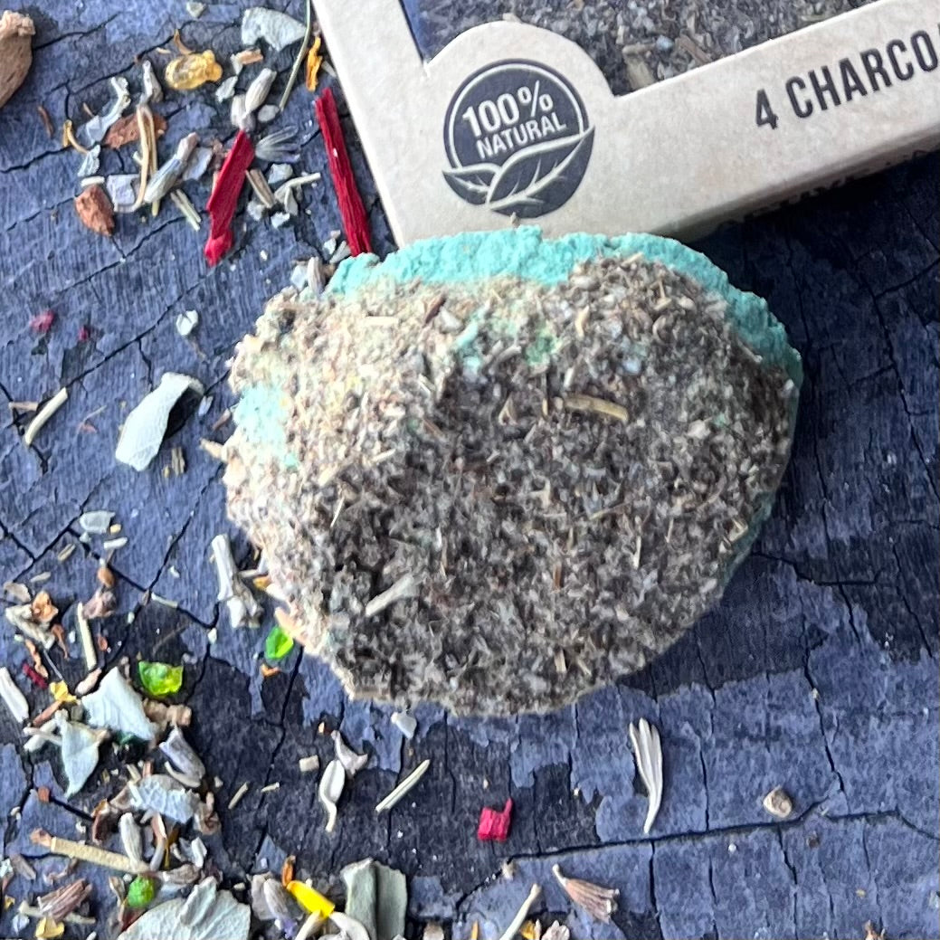 White Sage Charcoal Smudge Bomb Discs