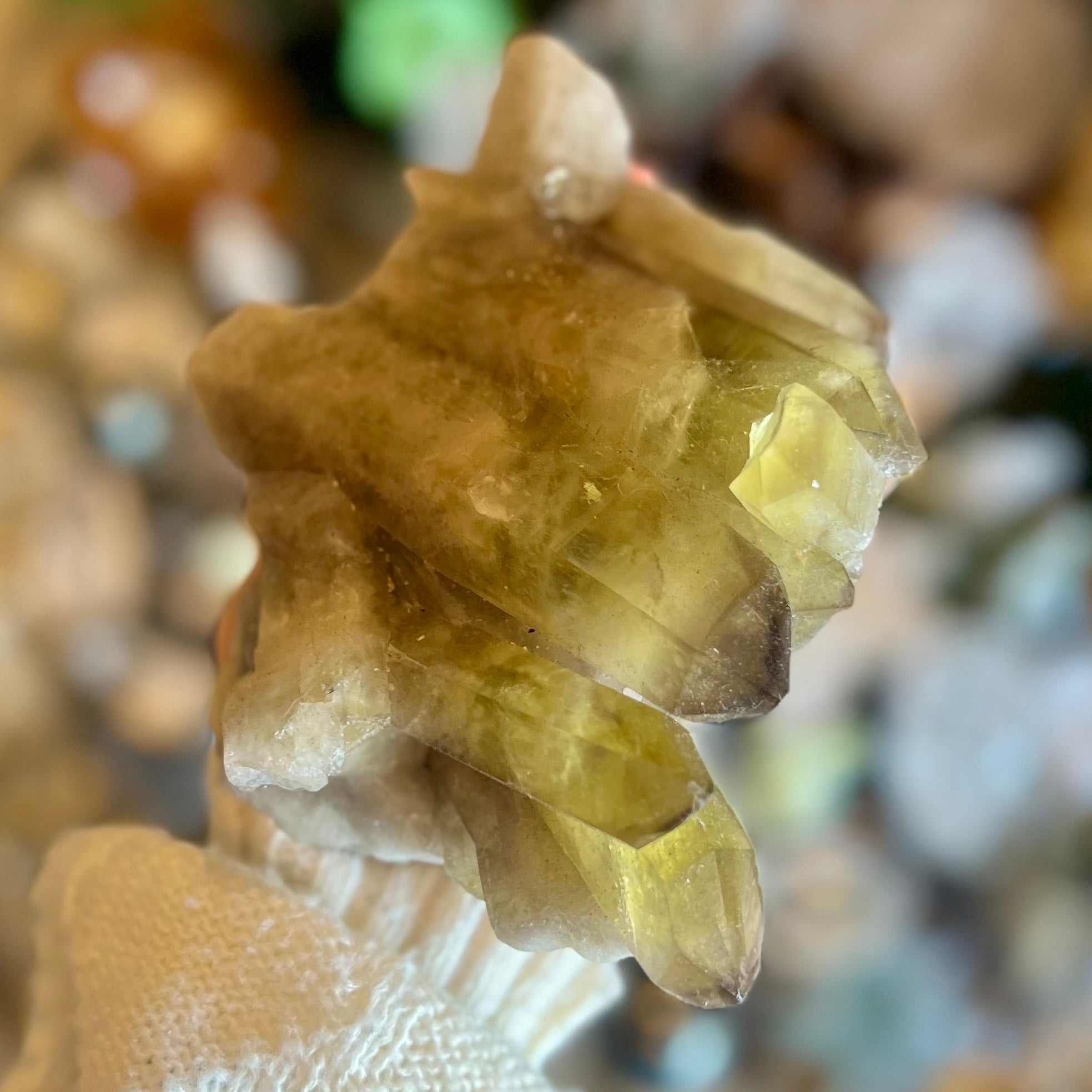 Smoky Citrine Natural Raw Cluster