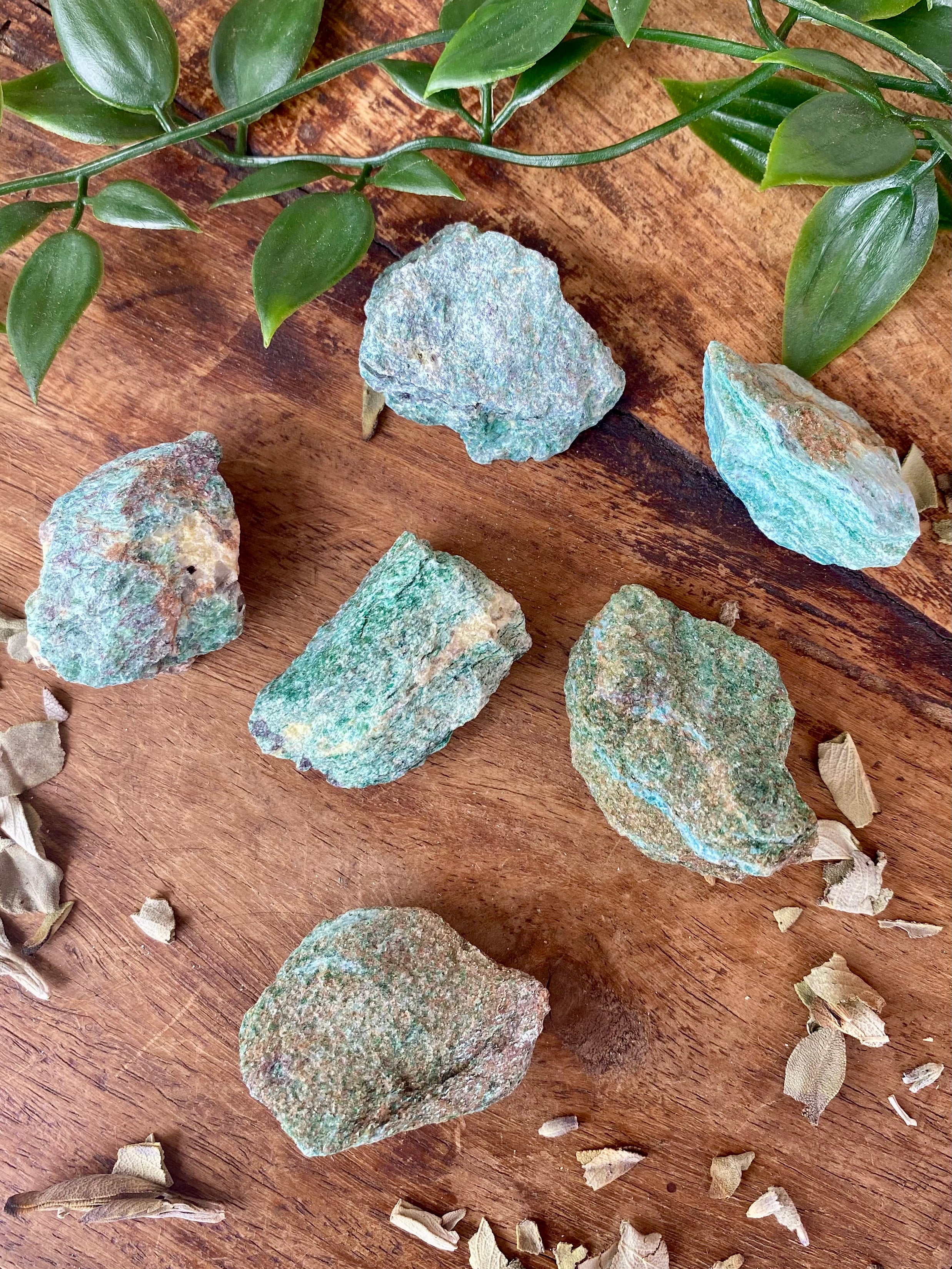 Raw Fuchsite Tumble Stone
