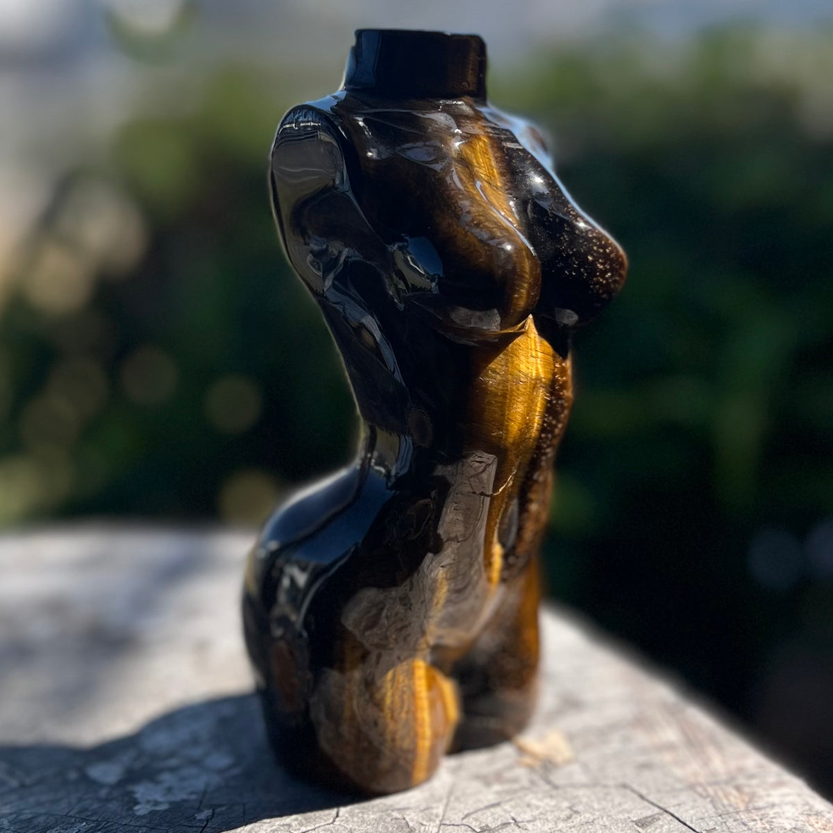 Tiger Eye ~ Woman Lady Body Carving