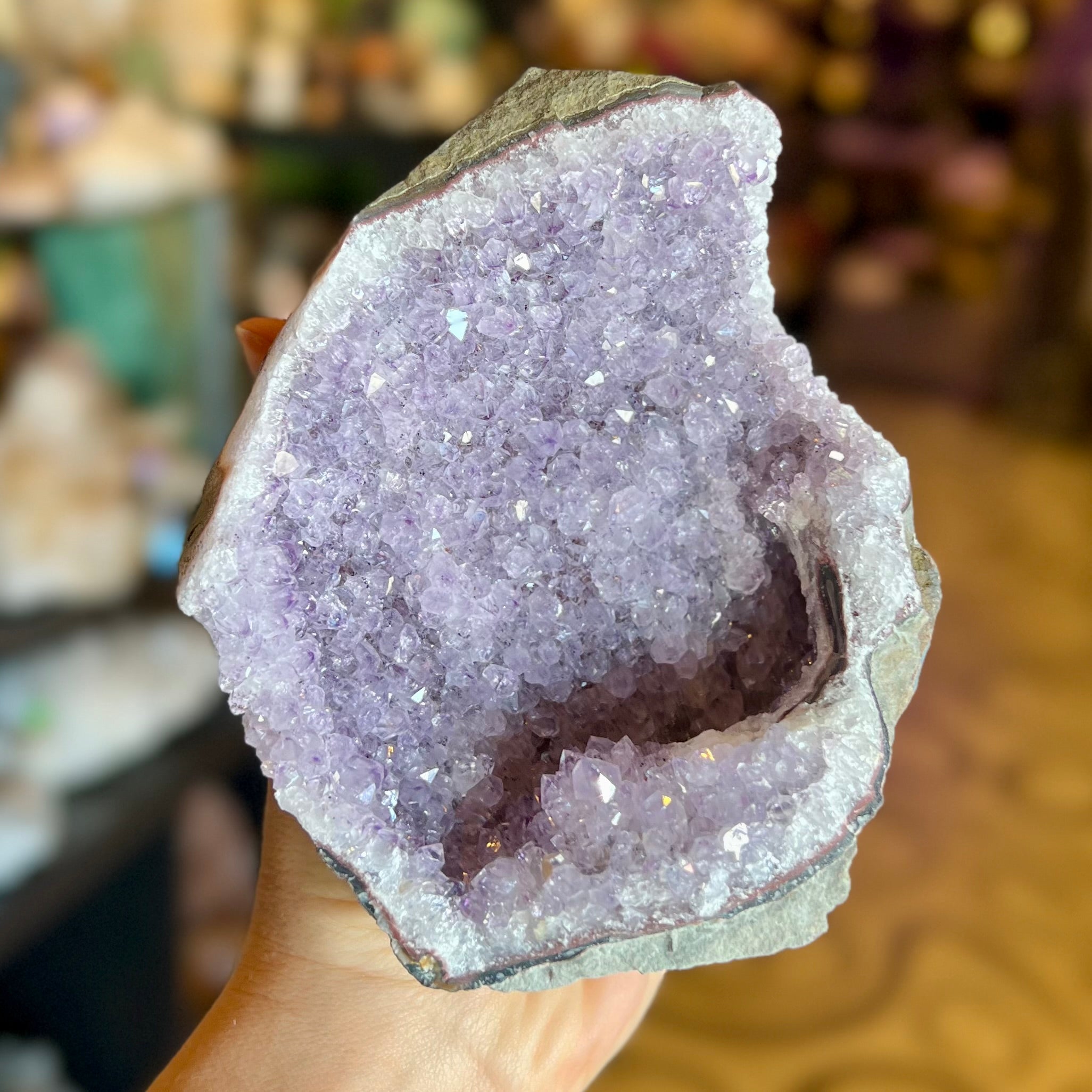 Amethyst Standing Cluster Geode