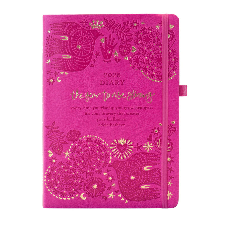 Intrinsic 2025 Diary Planner | The Year to Rise Strong - Positively Pink