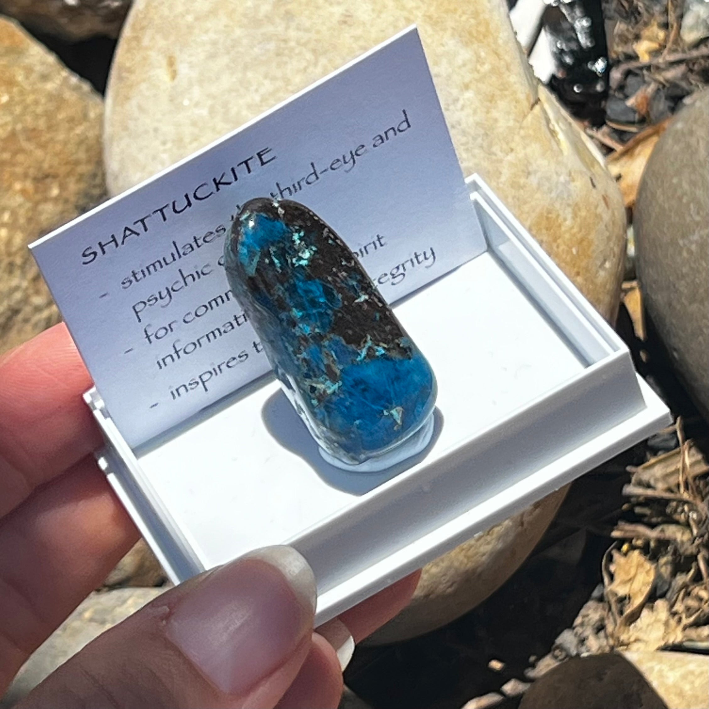 Shattuckite ~ Specialty Boxed Crystal