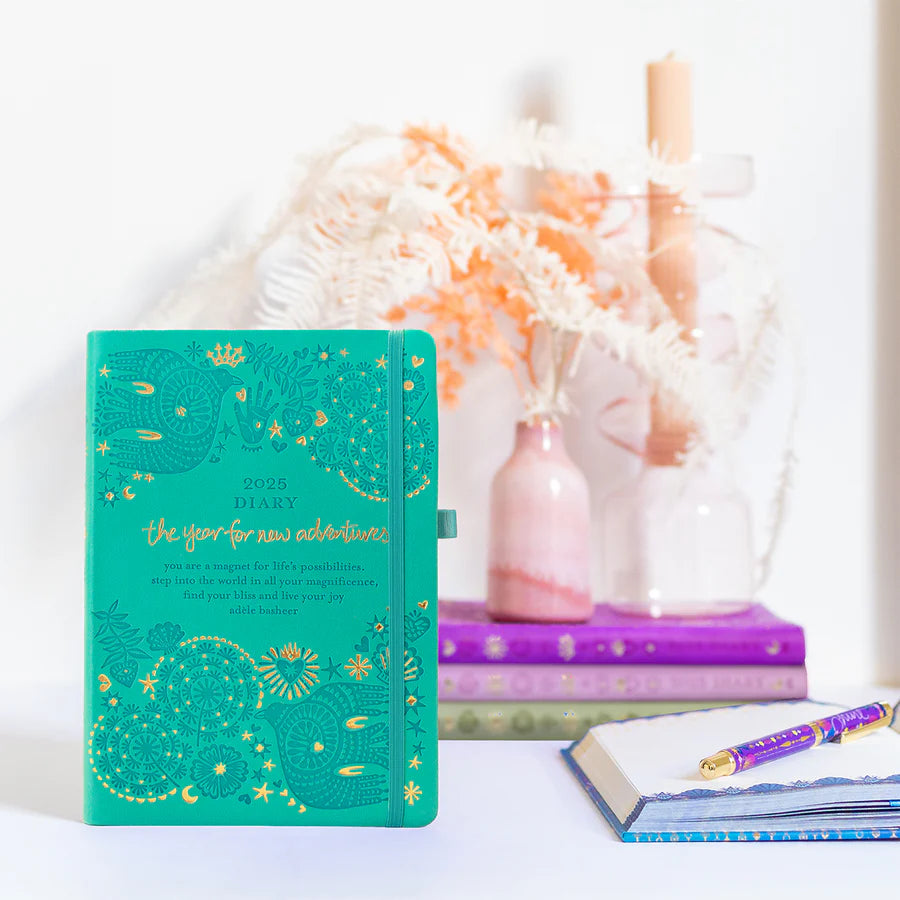 Intrinsic 2025 Diary Planner | The Year for New Adventures - Turquoise Twist