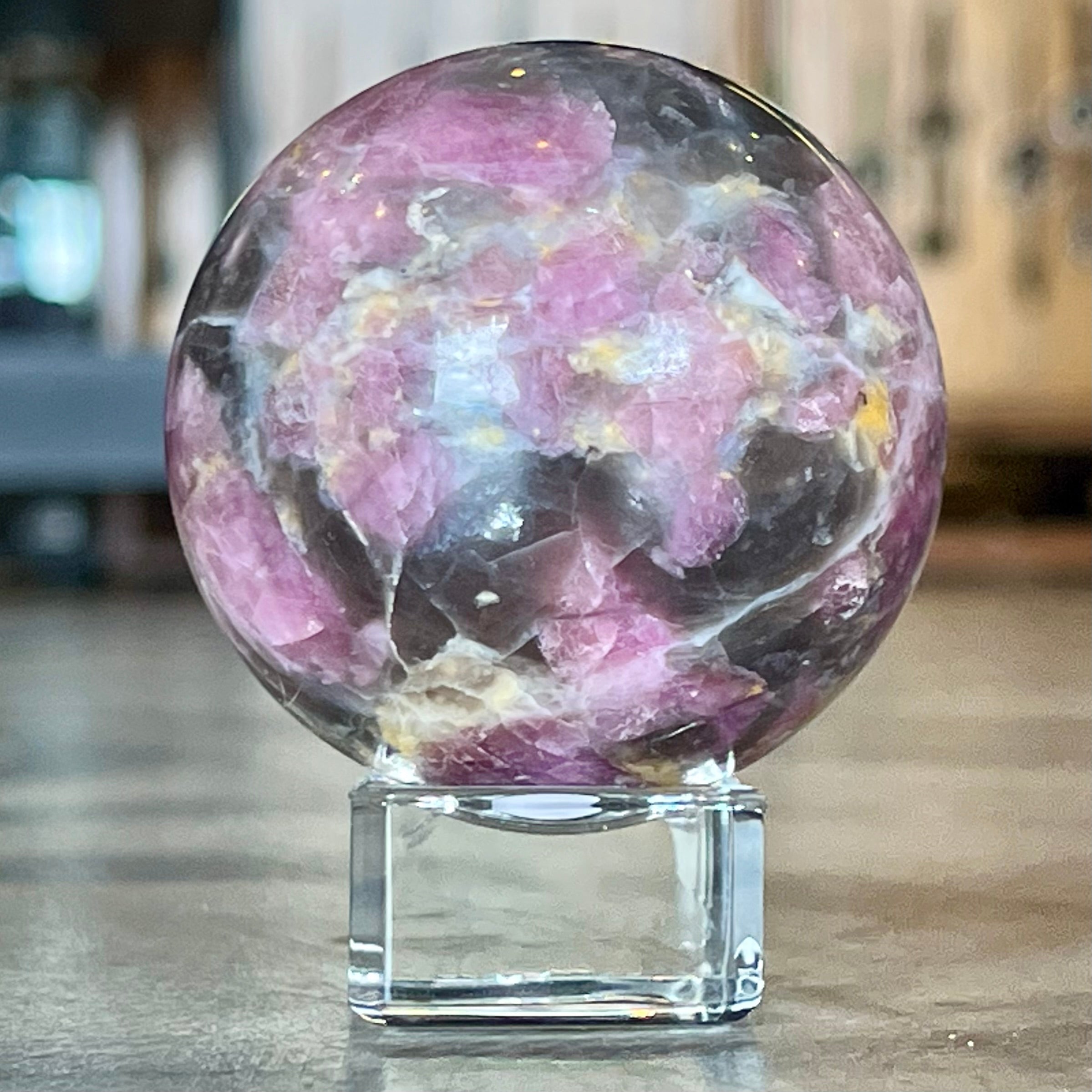 Pink Tourmaline Sphere