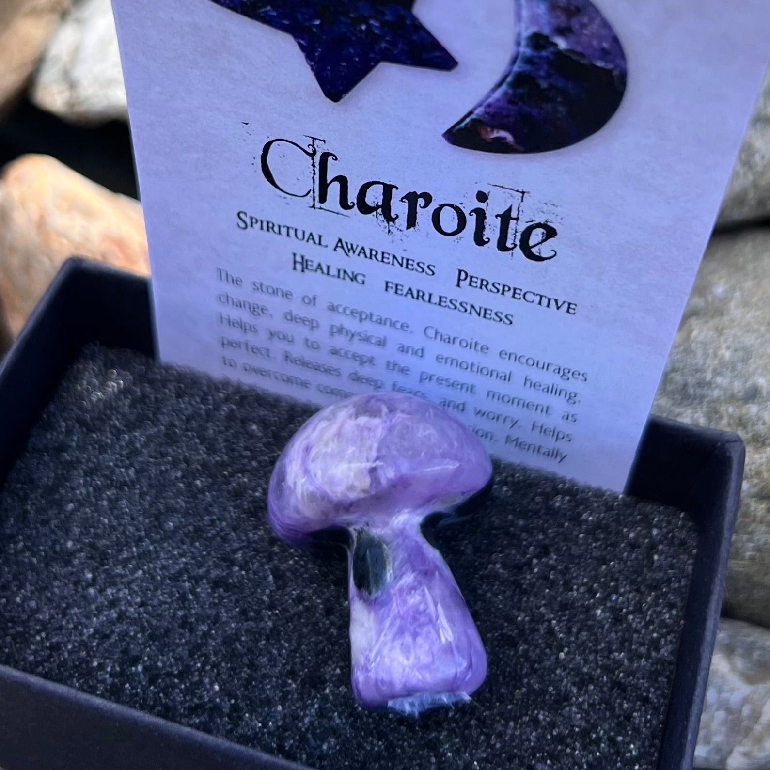 Chariote Mushroom ~ Specialty Boxed Crystal