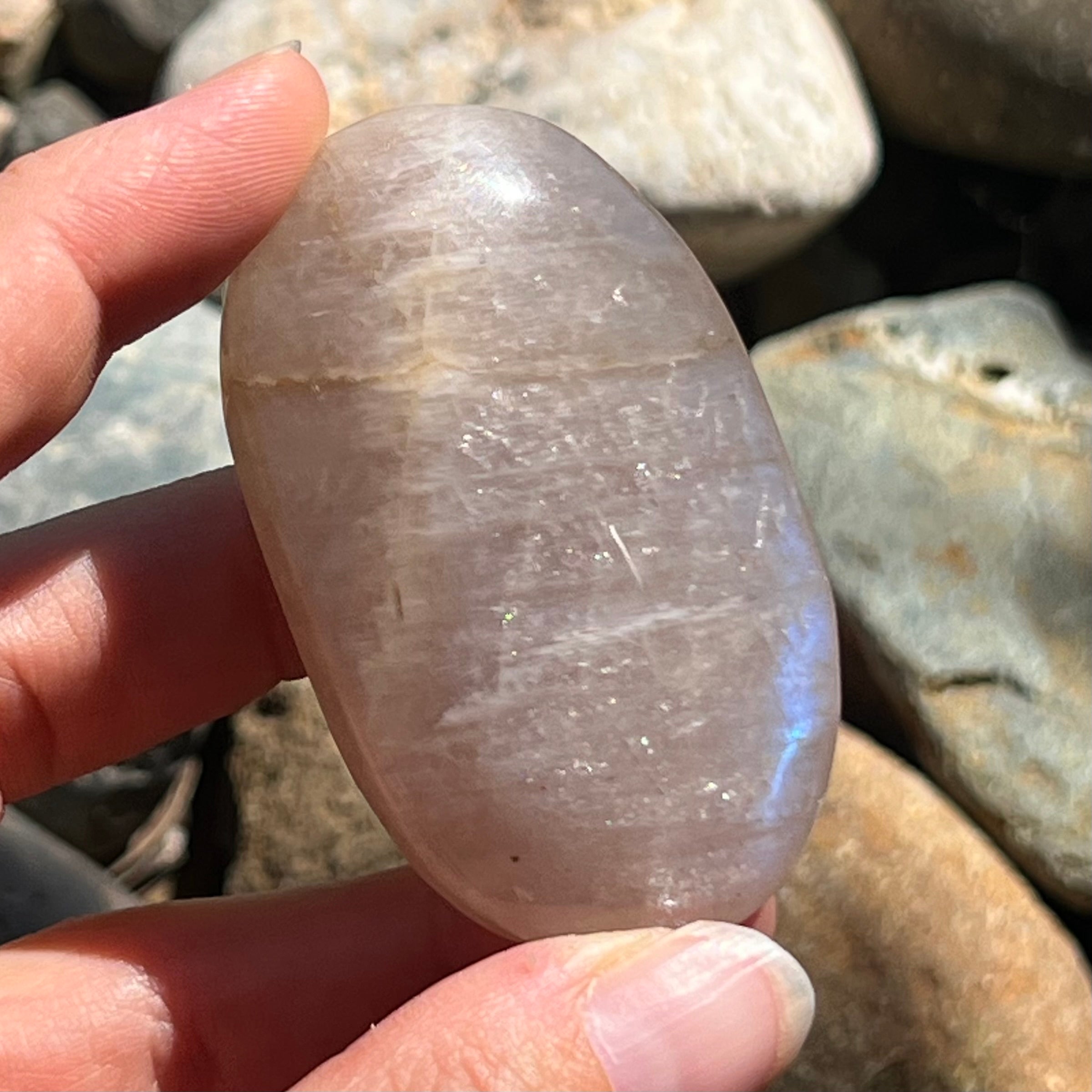 Rainbow Moonstone Palmstone