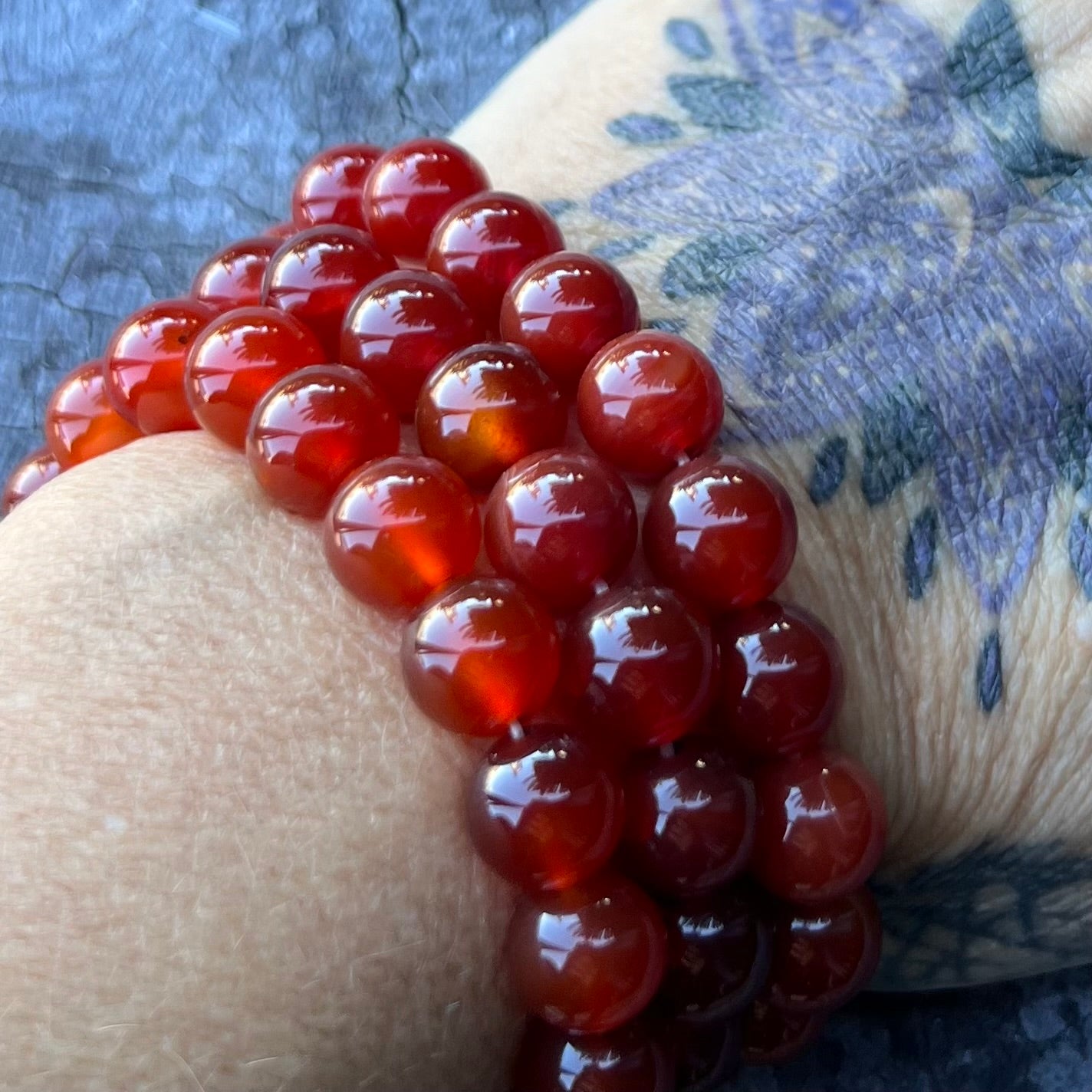 Carnelian ~ Beaded Bracelet