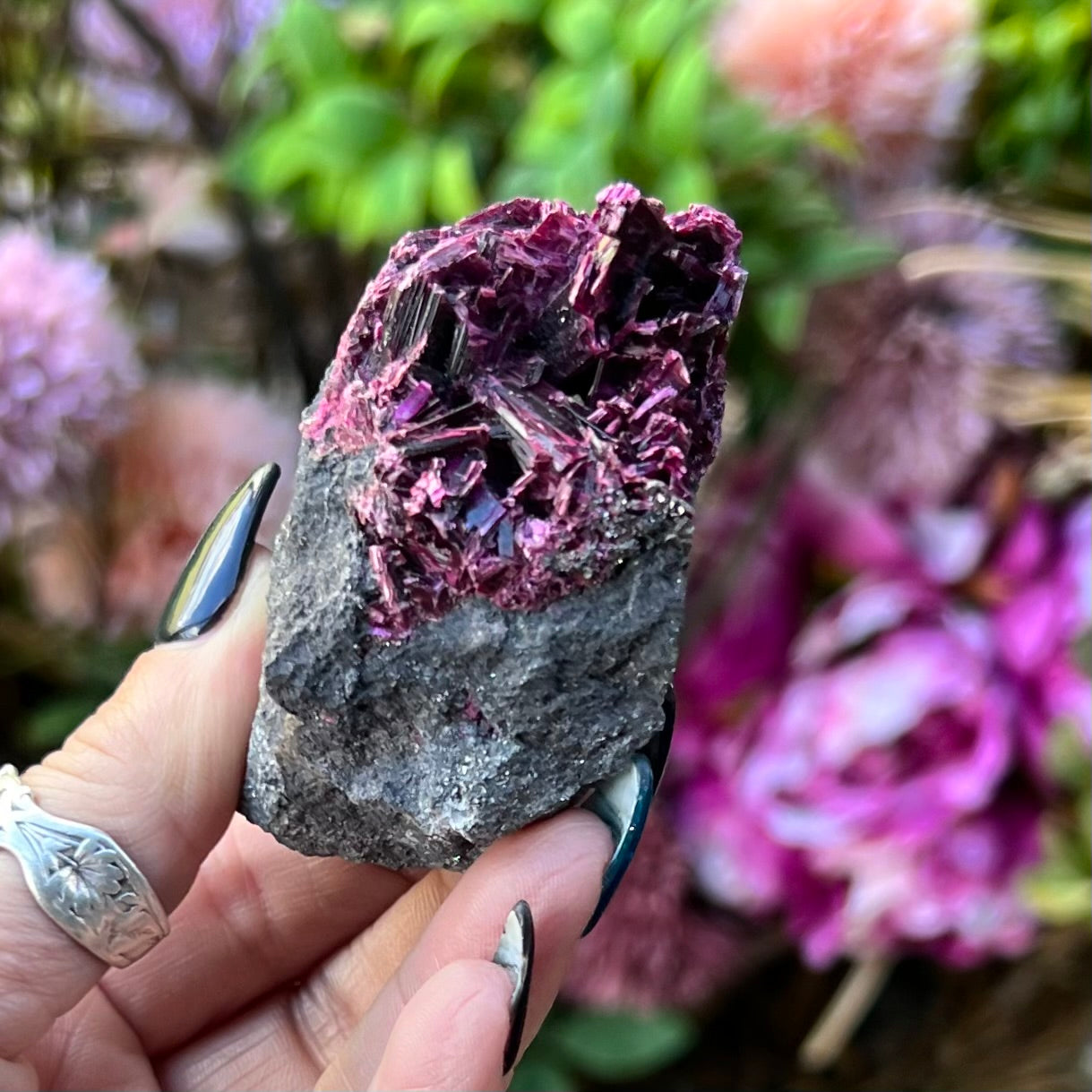 RARE… Red Vivianite ~ Etherite ~ Red Calbaton on Matrix