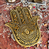 Hamsa Bronze Metal Incense Burner