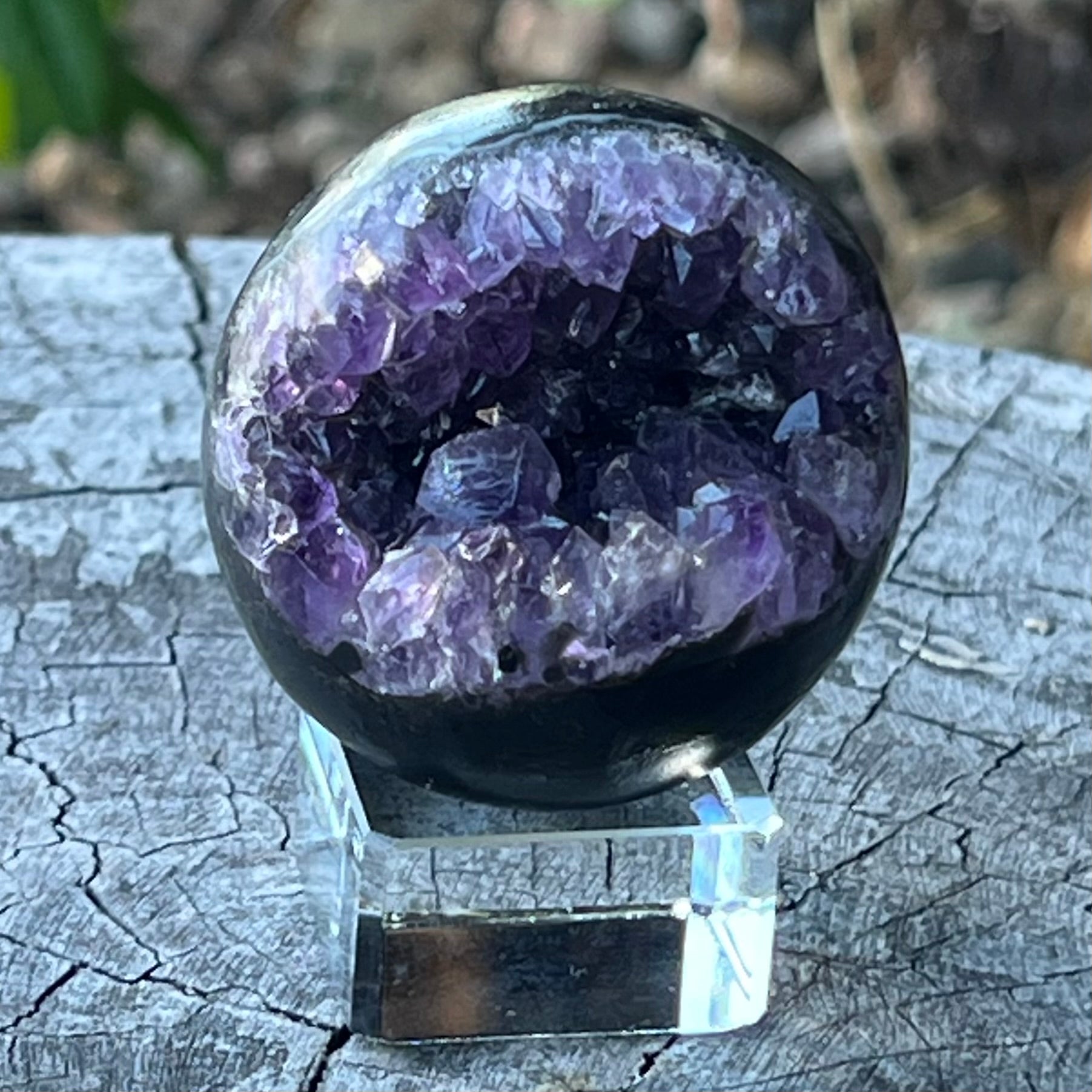 Amethyst Geode Sphere