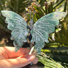 Moss Agate Butterfly Carving
