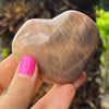 Peach Moonstone Heart