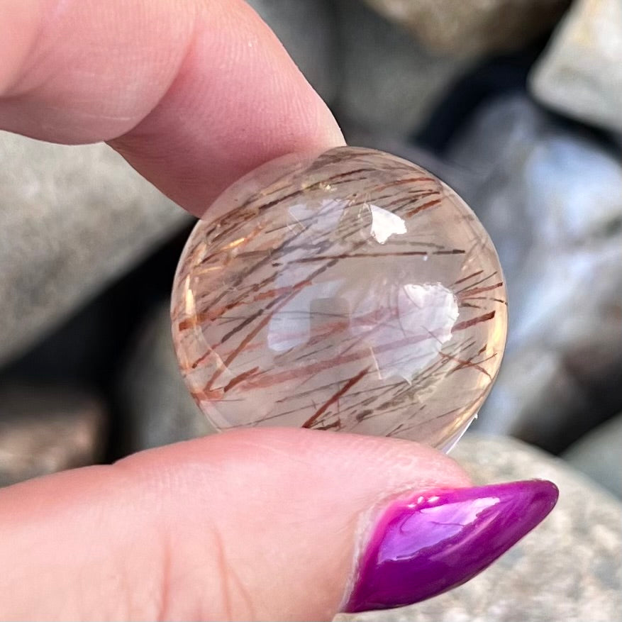 Rutilated Quartz Sphere