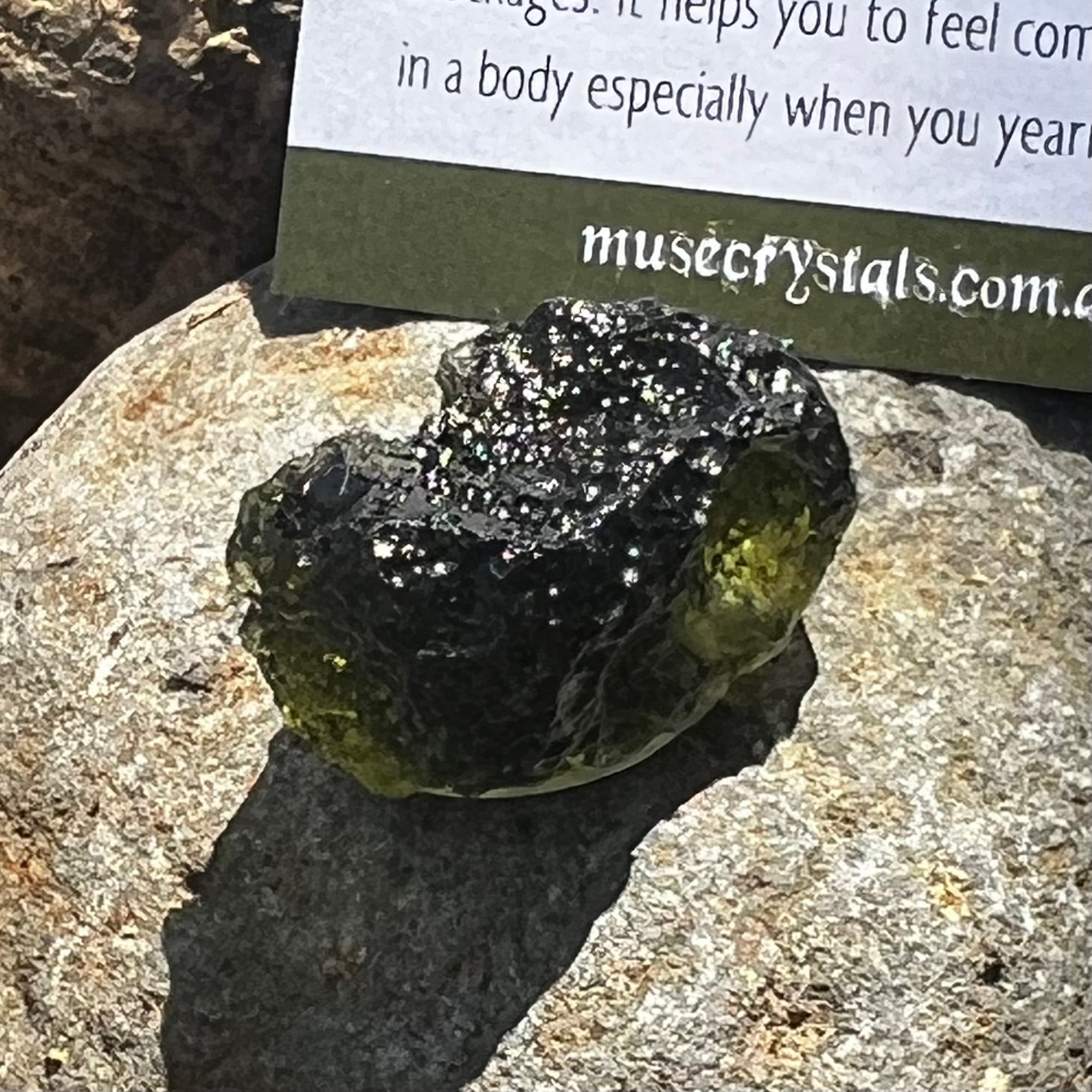 Raw Moldavite Specimen ~ RARE