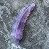 Purple Fluorite ~ Feather Carving