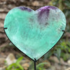 Fluorite Heart Bowl - With Stand