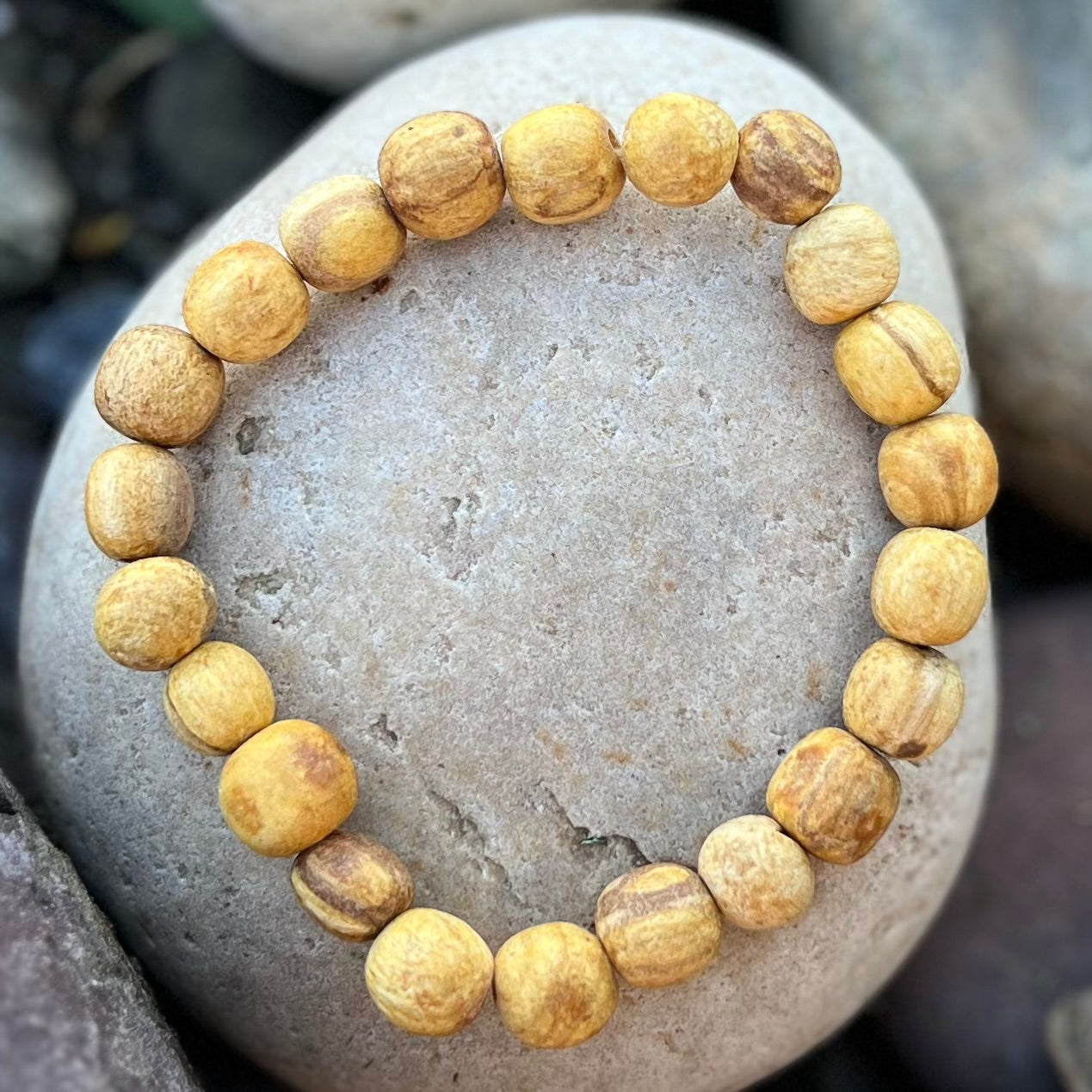 Palo Santo Beaded Bracelet