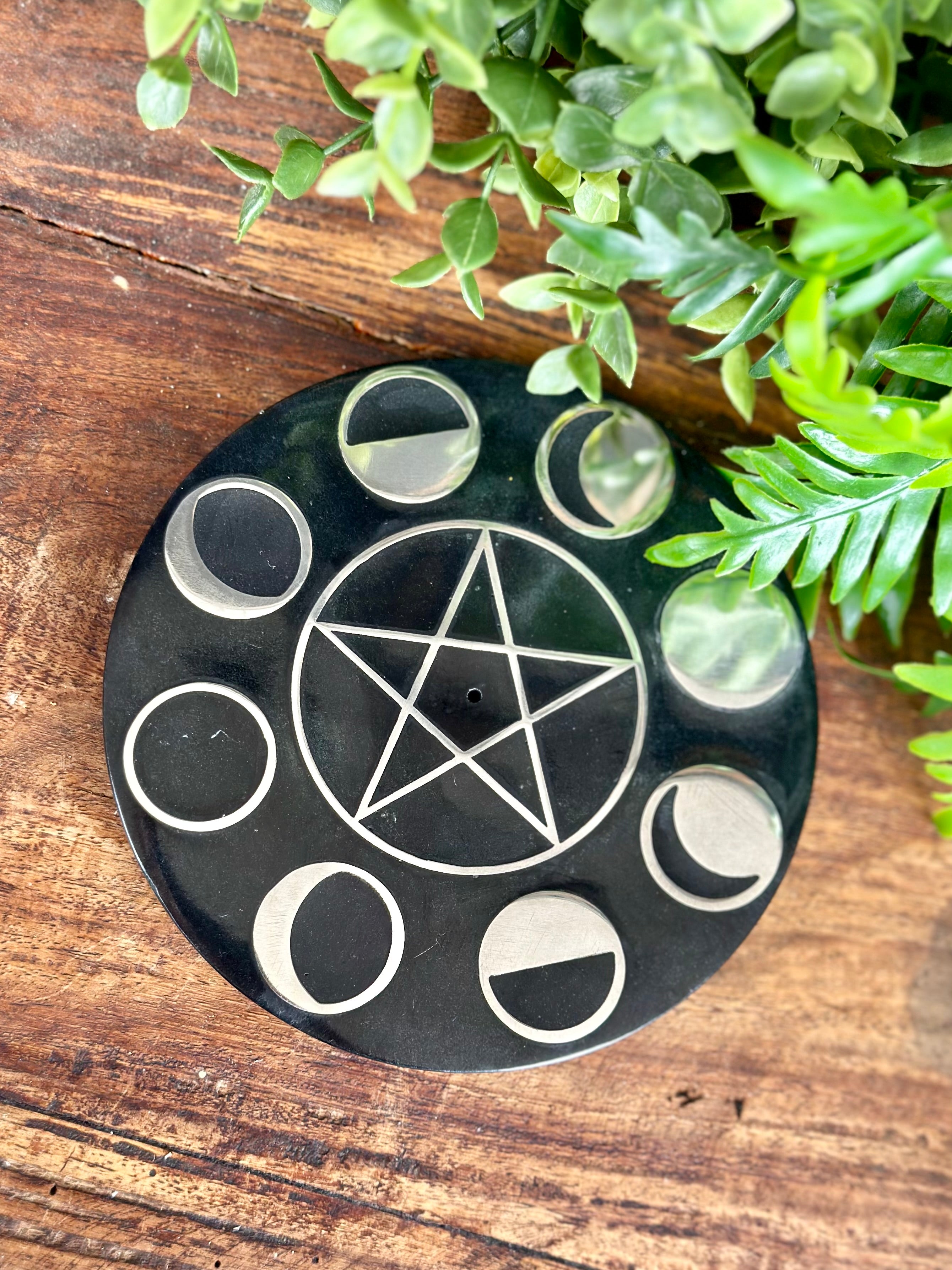 Moon Phases Incense Holder