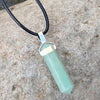 Green Aventurine Pencil Double Pointed Pendant