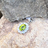 Peridot & Moisonite ~ Sterling Silver Pendant