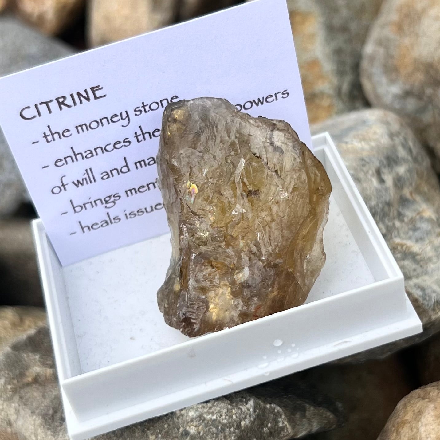 Raw Citrine ~ Specialty Boxed Crystal