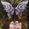 Chevron Amethyst Butterfly on Stand