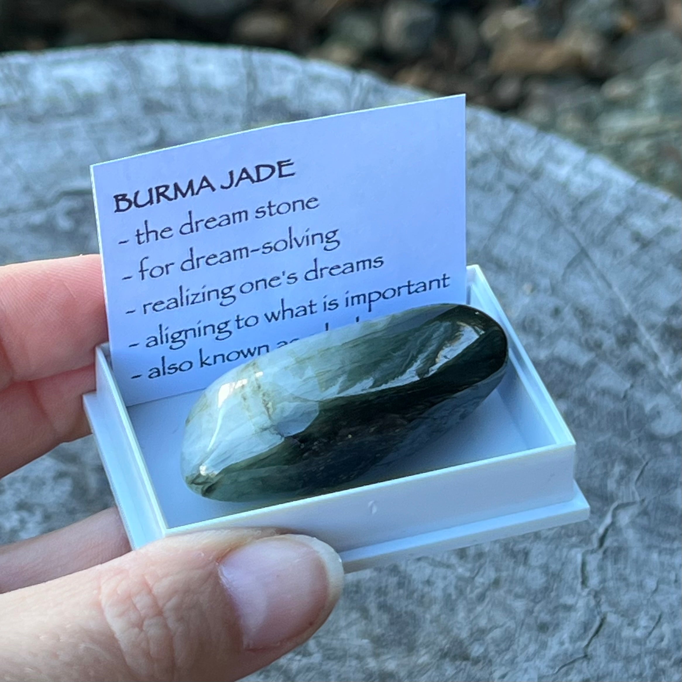 Burma Jade ~ Specialty Boxed Crystal