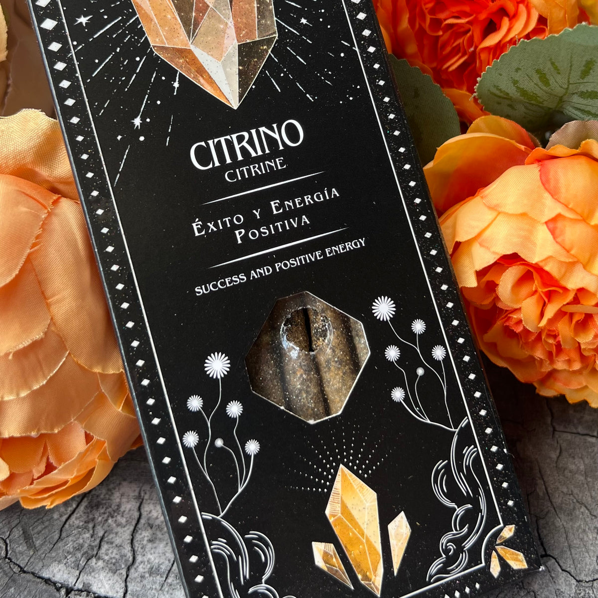 Crystal Tarot Incense ~ Citrine ~ Success and Positive Energy