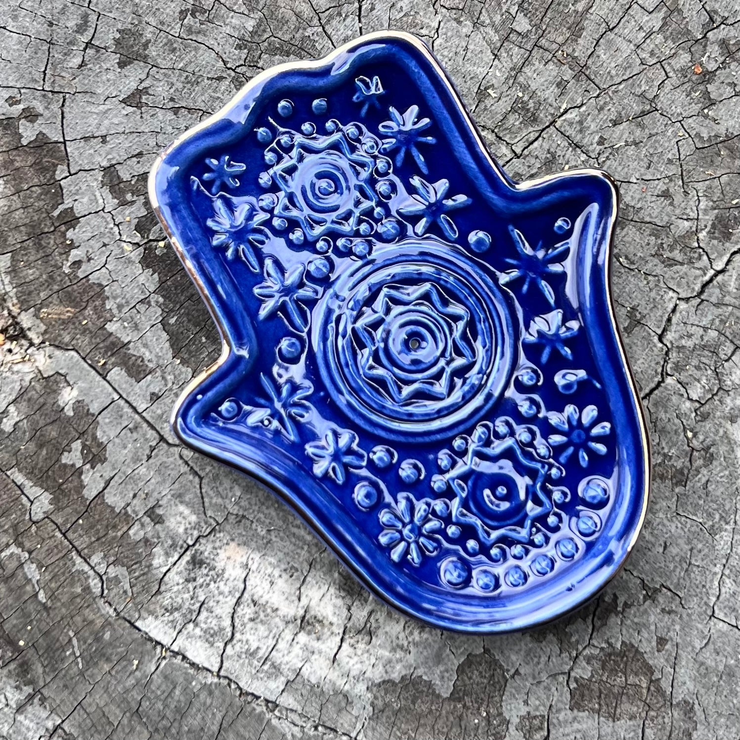 Hamsa Evil Eye ~ Incense Holder Dish
