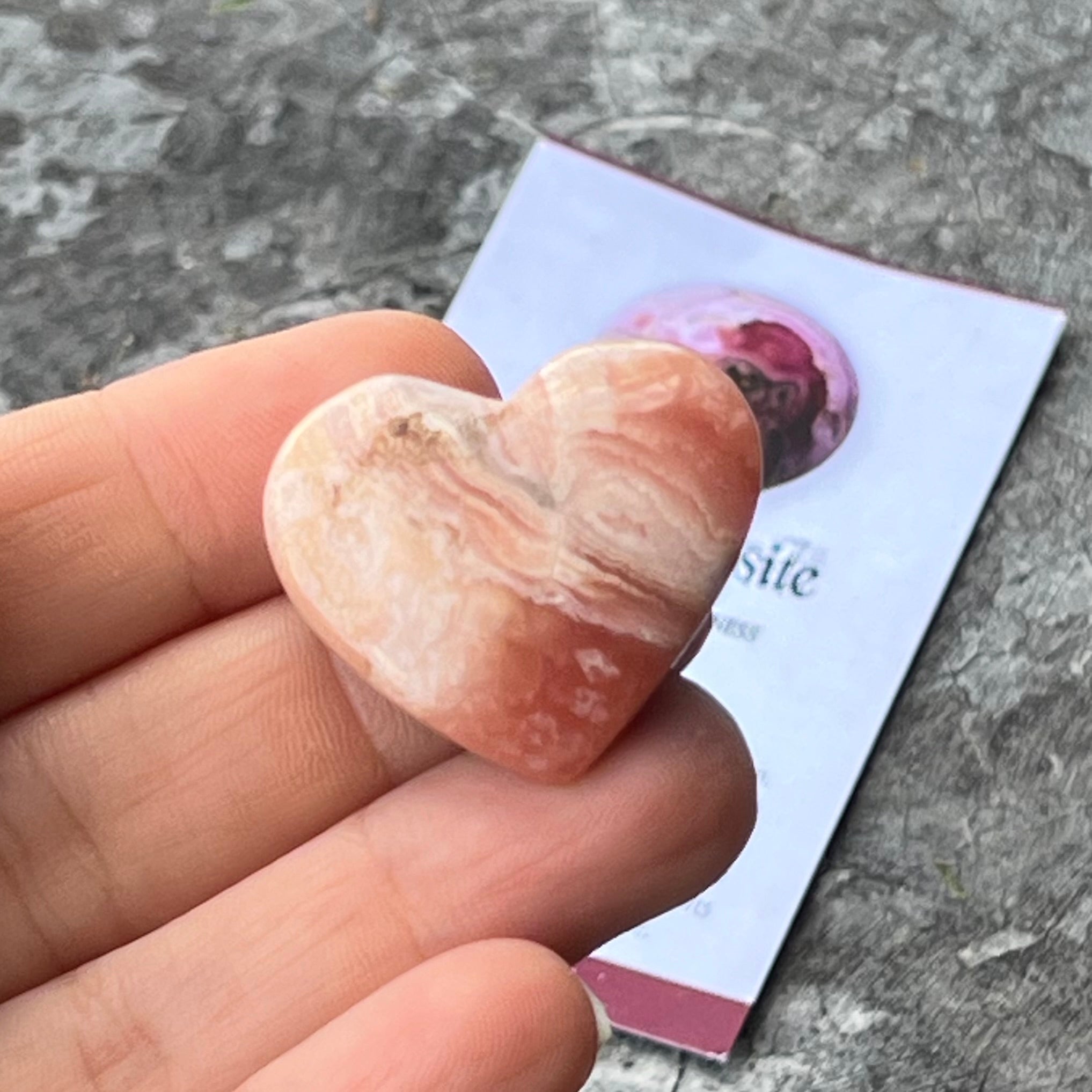 Rhodochrosite Heart ~ Specialty Boxed Crystal