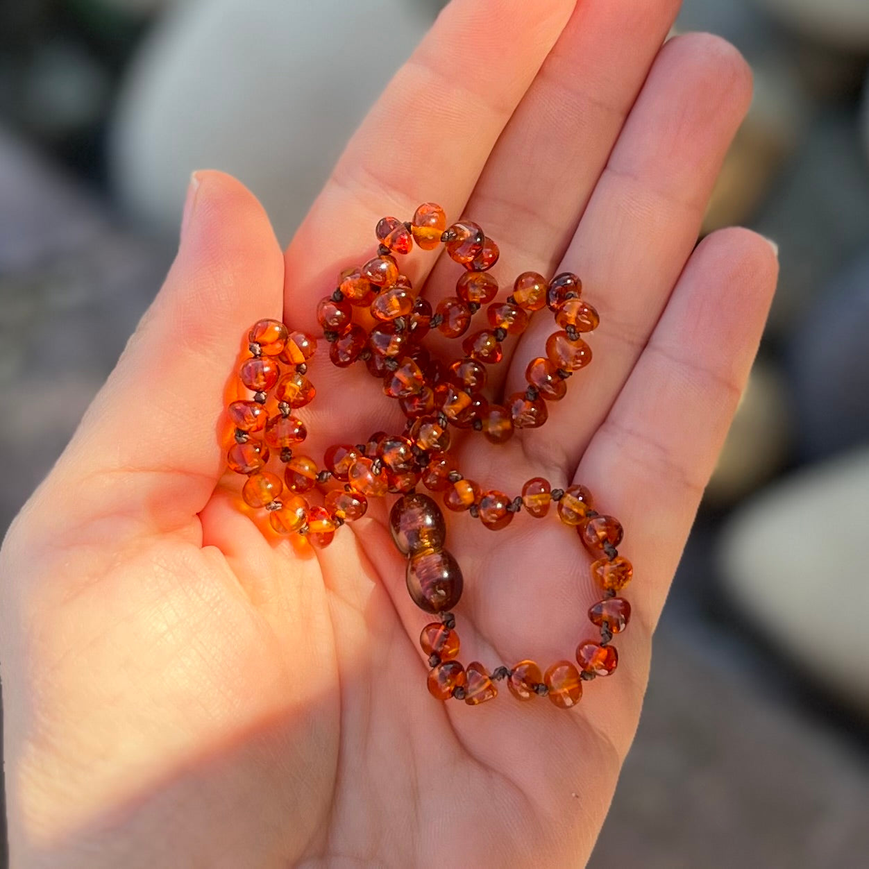 Amber Baby Teething Necklace