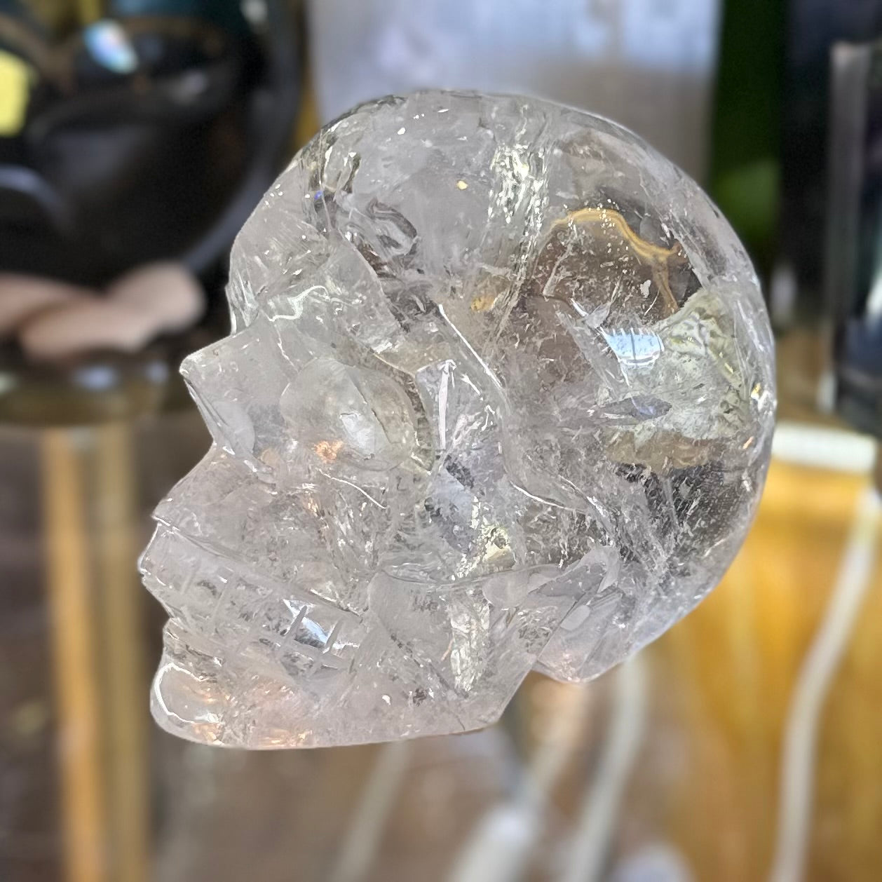 Clear Quartz Skull ~ Carving