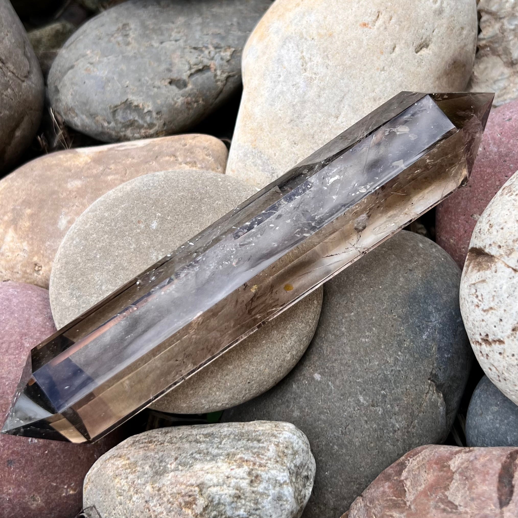Smoky Quartz Double Terminated Wand