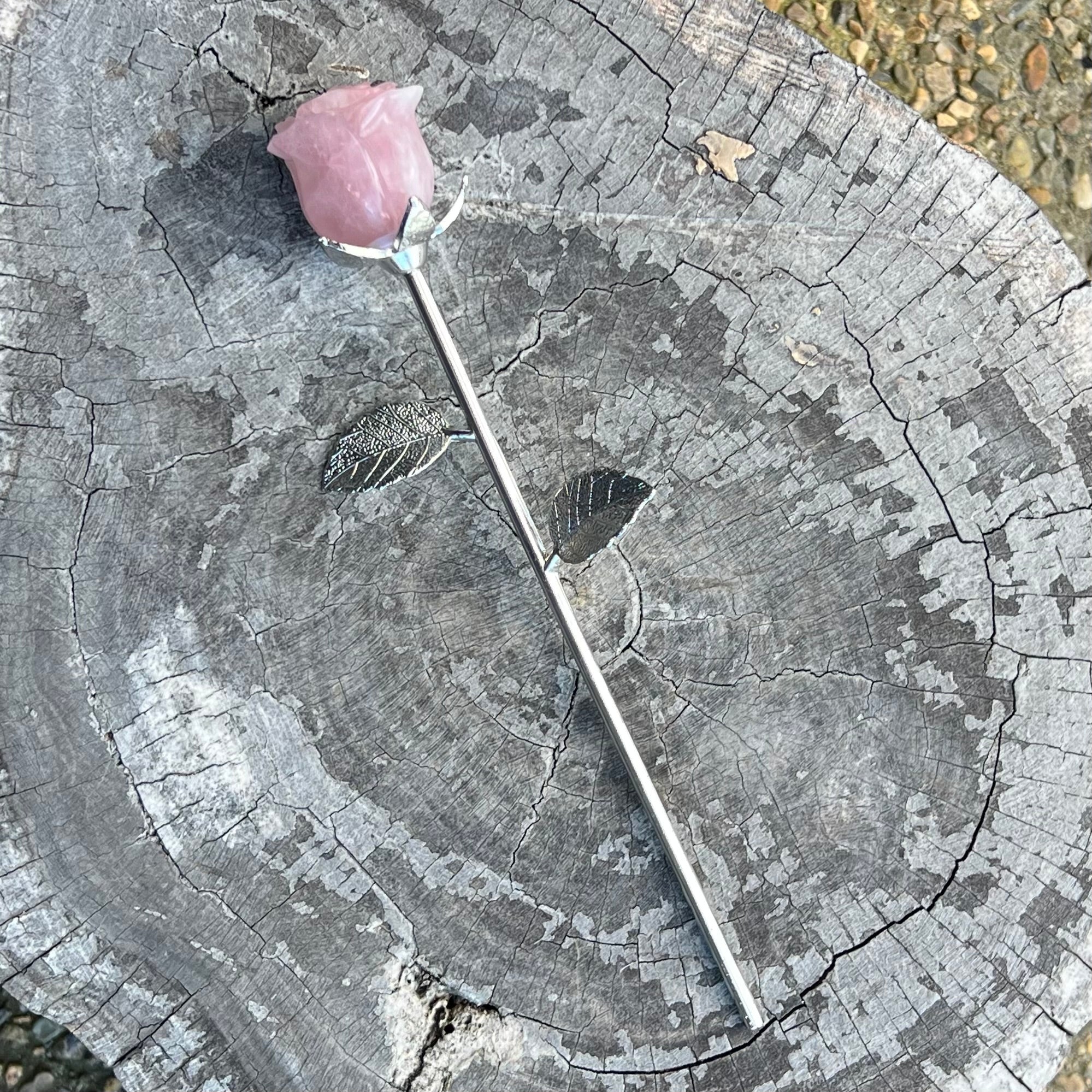 Rose Quartz Everlasting Rose
