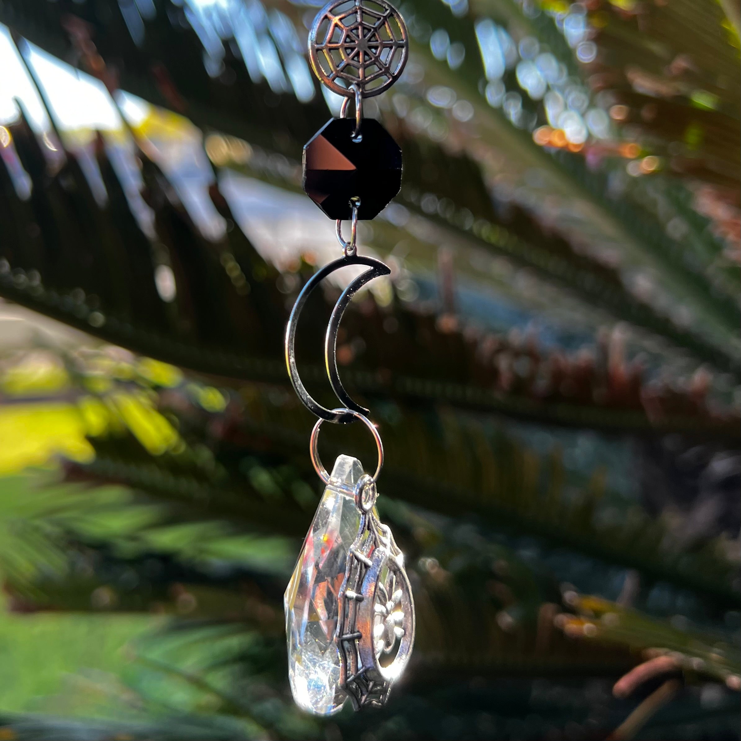 Moon and Spider Web ~ Suncatcher