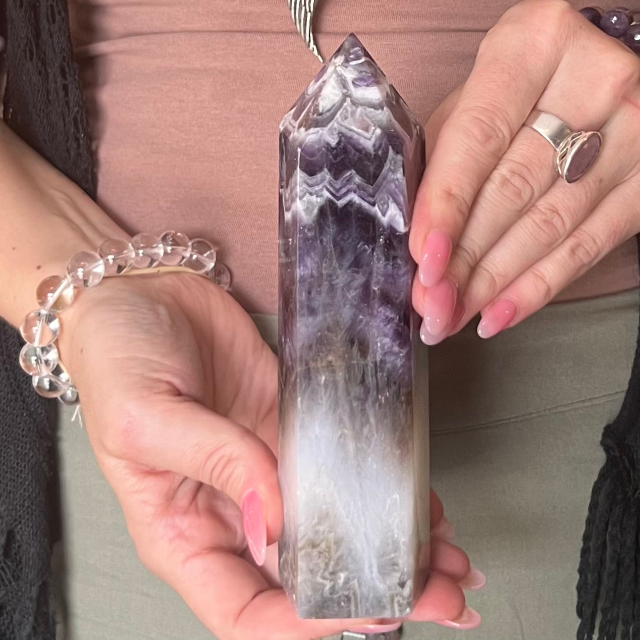 Chevron Amethyst Tower