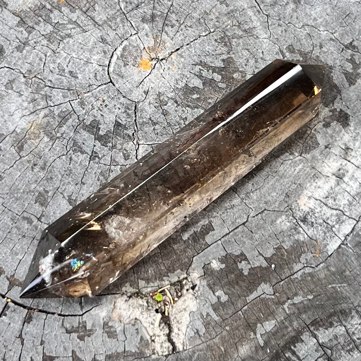 Smoky Quartz Double Terminated Wand