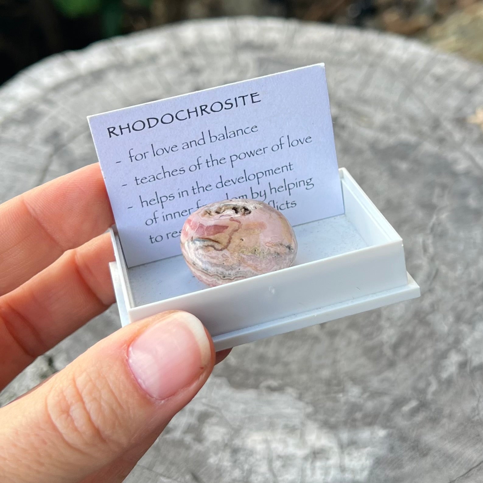 Rhodochrosite ~ Specialty Boxed Crystal