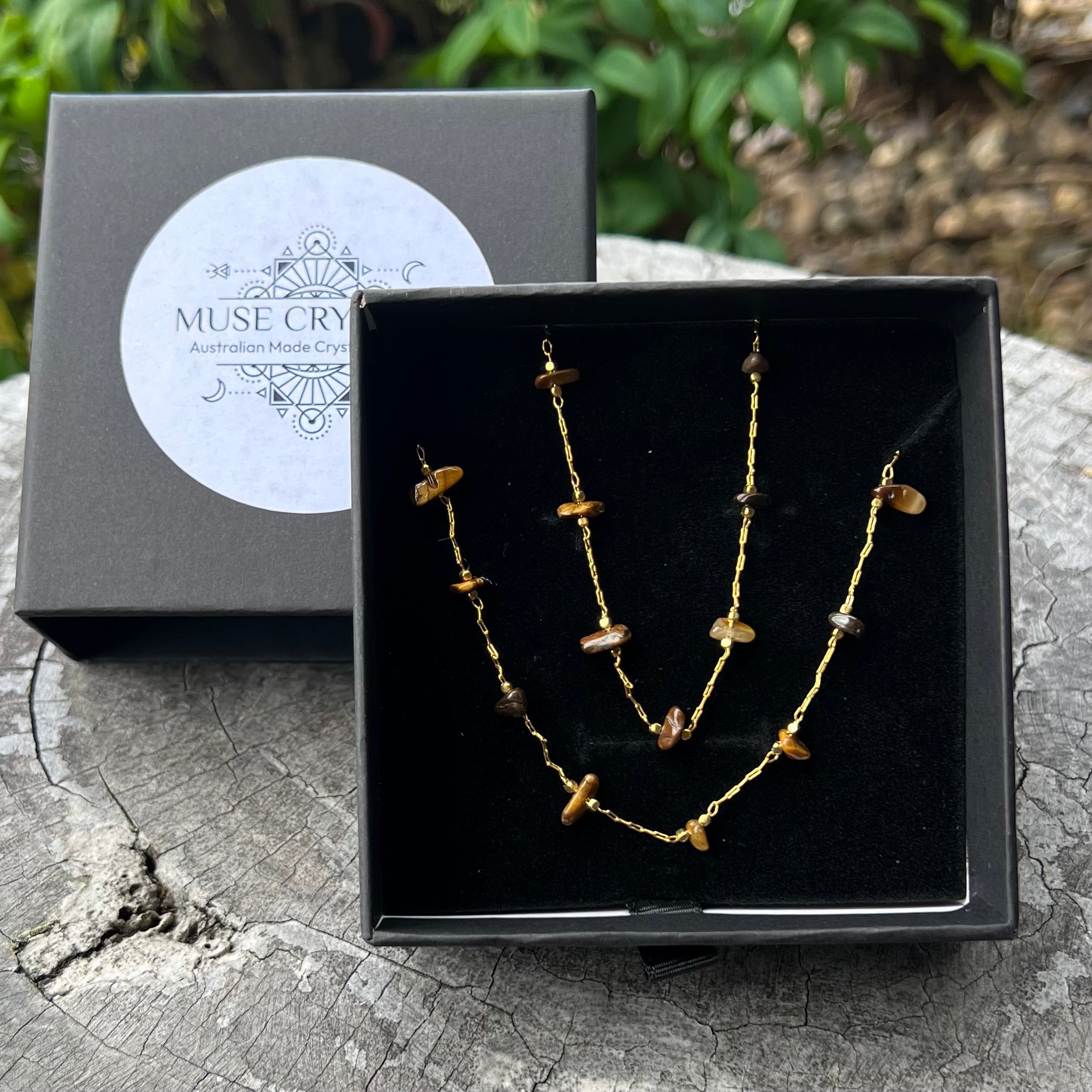 Muse Elegance ~ Tiger Eye Set ~ Gold