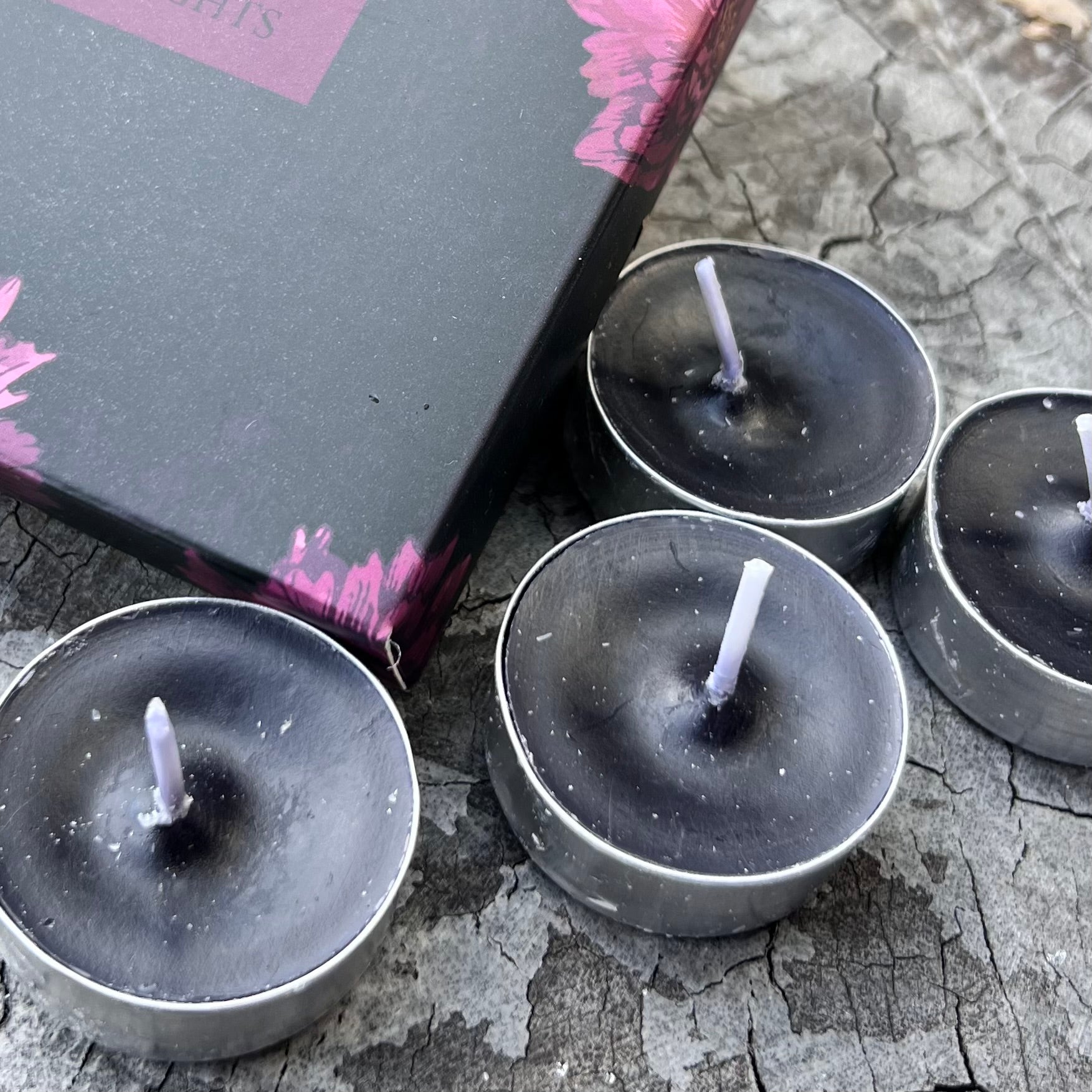 Opium Scented ~ Black Tea Light Candles